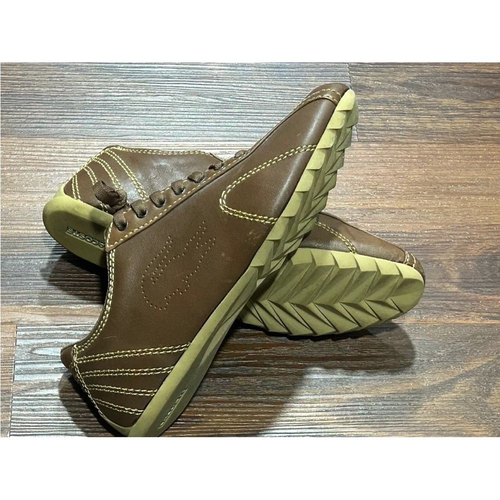 Lacoste Mens US 10 Brown Perforated Alligator Shoes‎ Bowling Style CLEAN!. - Picture 6 of 10